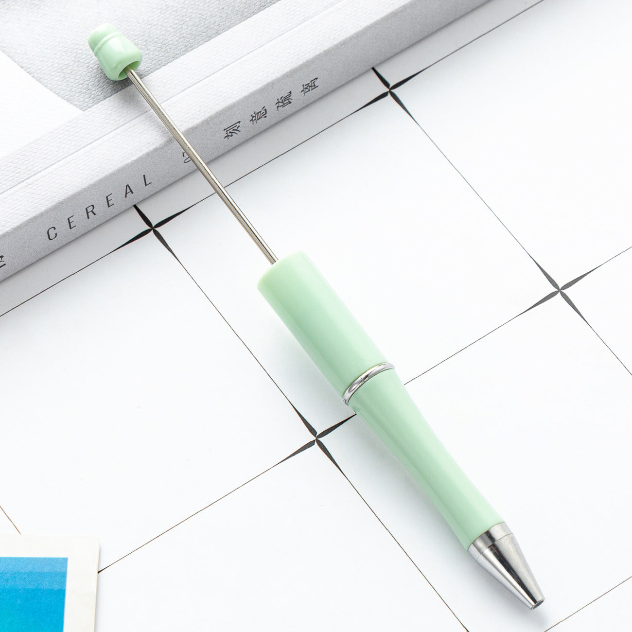 Bead pen, spot wholesale creative DIY plastic bead pen ballpoint pen printable plastic bead pen