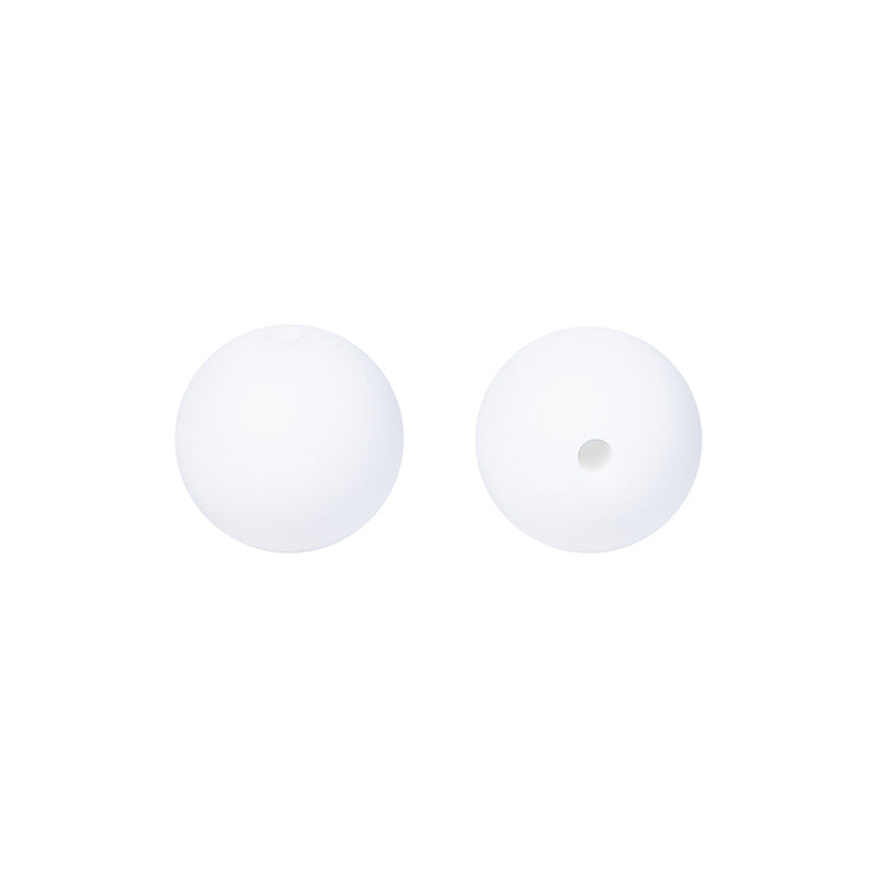 19mm Food grade silicone beads colored round loose beads handmade DIY beaded bracelet pacifier chain accessories spot wholesale