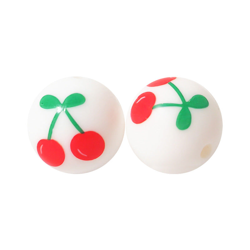 15mm Silicone Beads Water Transfer Beads DIY Jewelry Bead Pen Loose Beads Wholesale #151-200