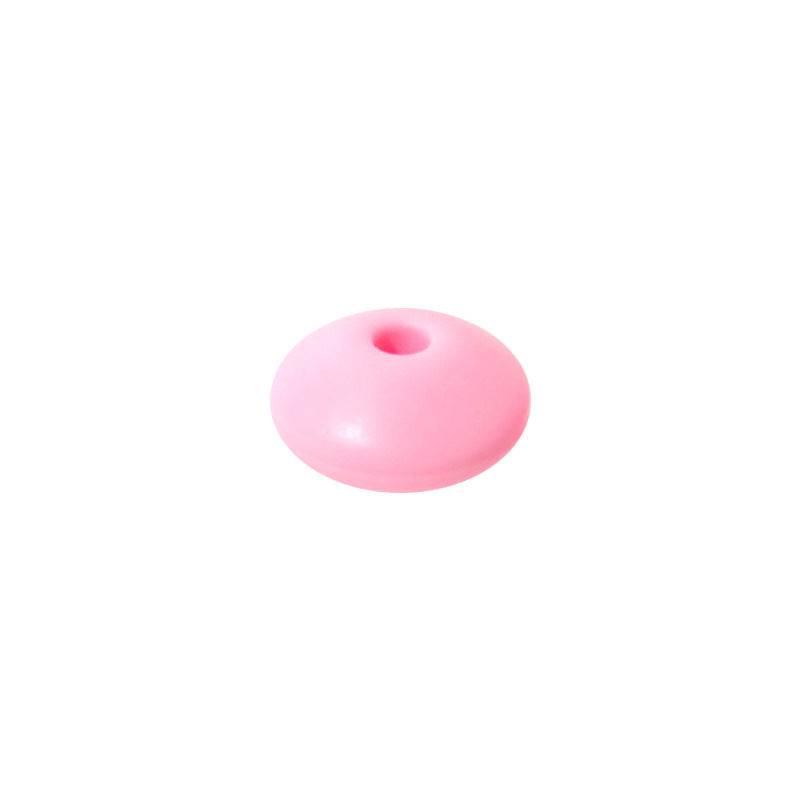 Spot Silicone Beads European and American Jewelry 12mm Small Beads DIY Necklace Beaded Oval Lentil Loose Beads Wholesale #101-137
