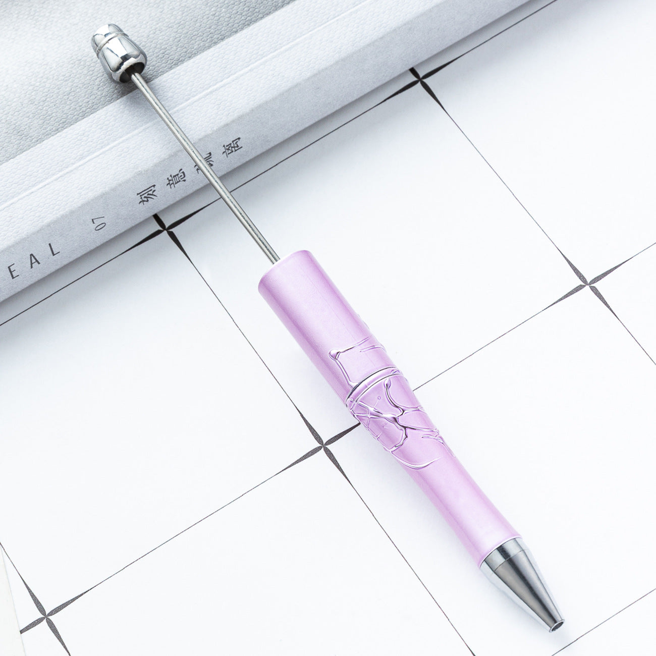 Bead pen, spot wholesale DIY creative relief UV beaded ballpoint pen gilt spot swirling plastic ballpoint pen