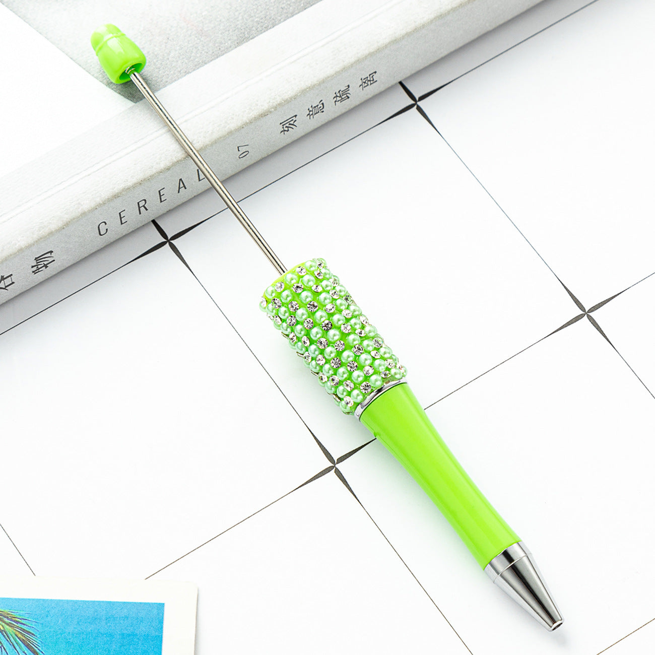 New diamond bead pen spot wholesale creative hand sticker diamond bead pen multi-color bag diamond ballpoint pen