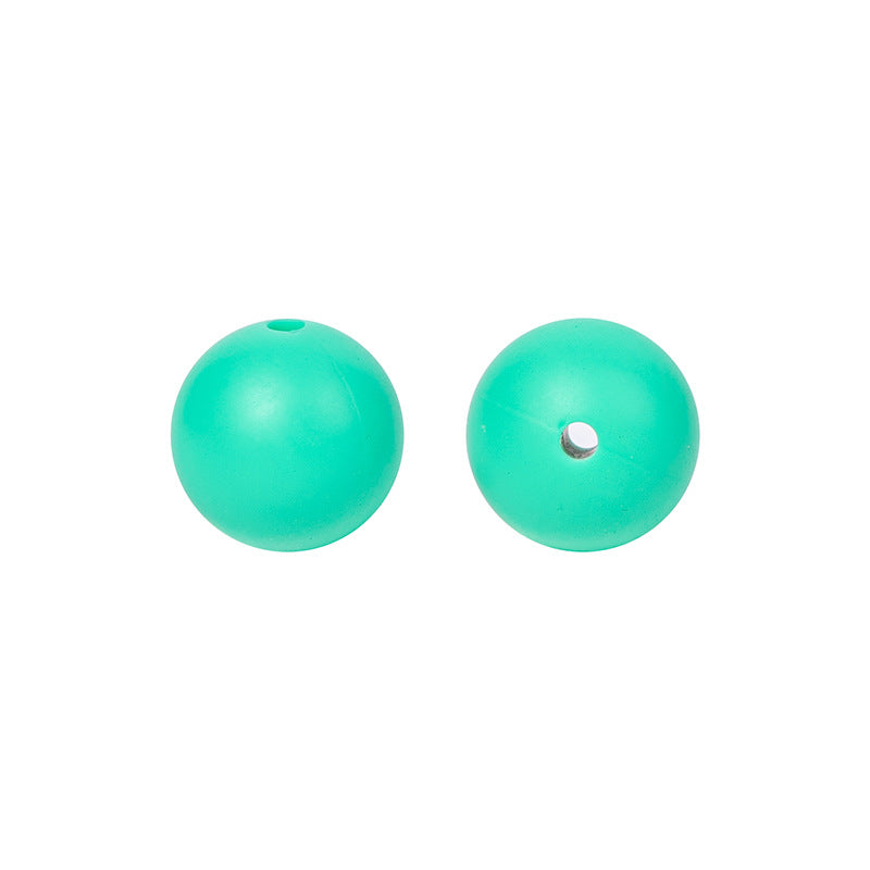9 Mm Food Grade Silicone Beads Colored Round Loose Beads Handmade DIY Beaded Bracelet Pacifier Chain Accessories Spot Wholesale