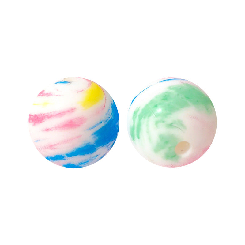 15mm Silicone Beads Water Transfer Beads DIY Jewelry Bead Pen Loose Beads Wholesale #251-285