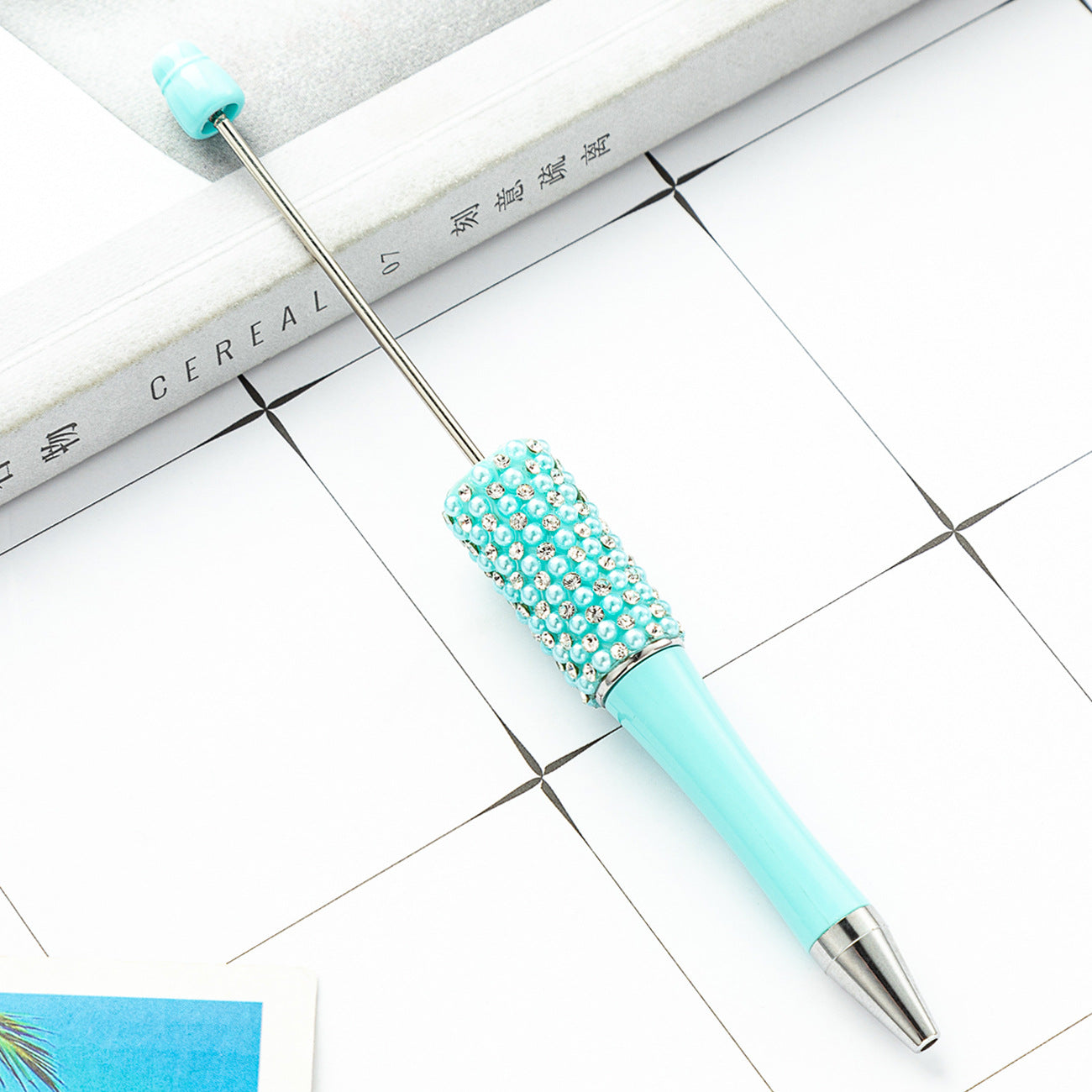 New diamond bead pen spot wholesale creative hand sticker diamond bead pen multi-color bag diamond ballpoint pen