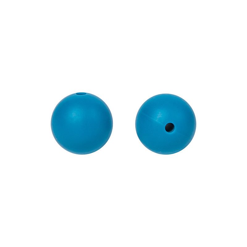 9 Mm Food Grade Silicone Beads Colored Round Loose Beads Handmade DIY Beaded Bracelet Pacifier Chain Accessories Spot Wholesale