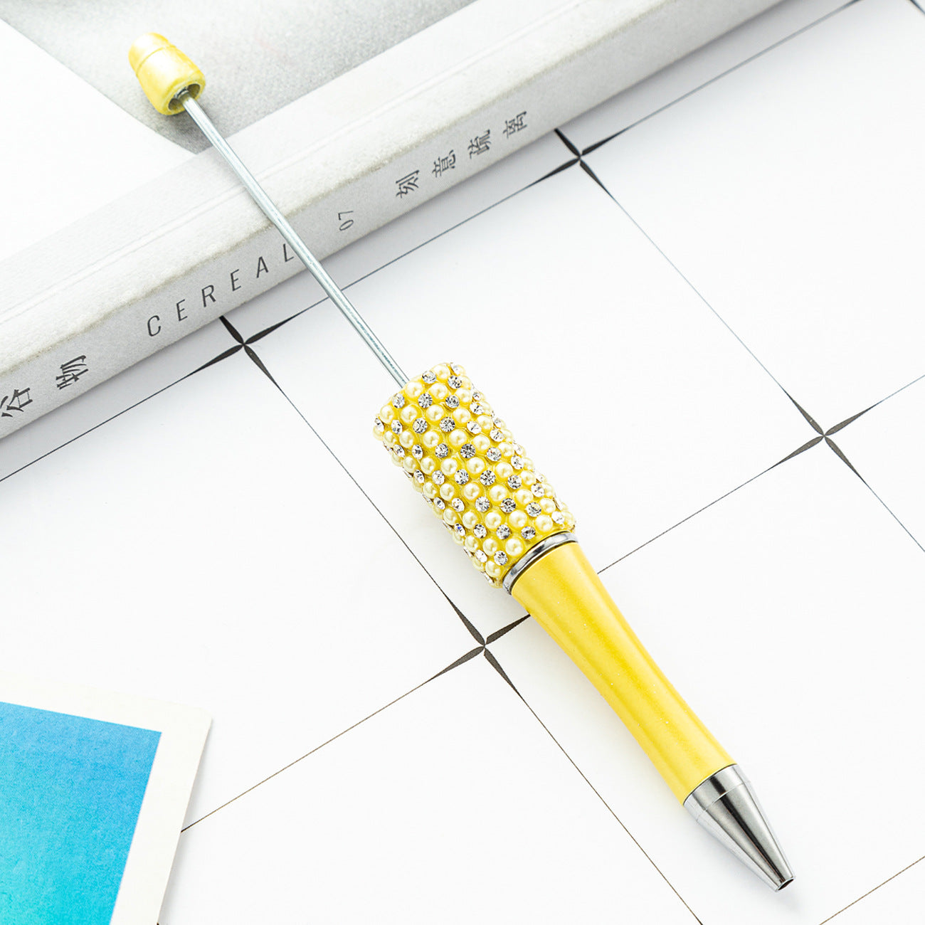 New diamond bead pen spot wholesale creative hand sticker diamond bead pen multi-color bag diamond ballpoint pen