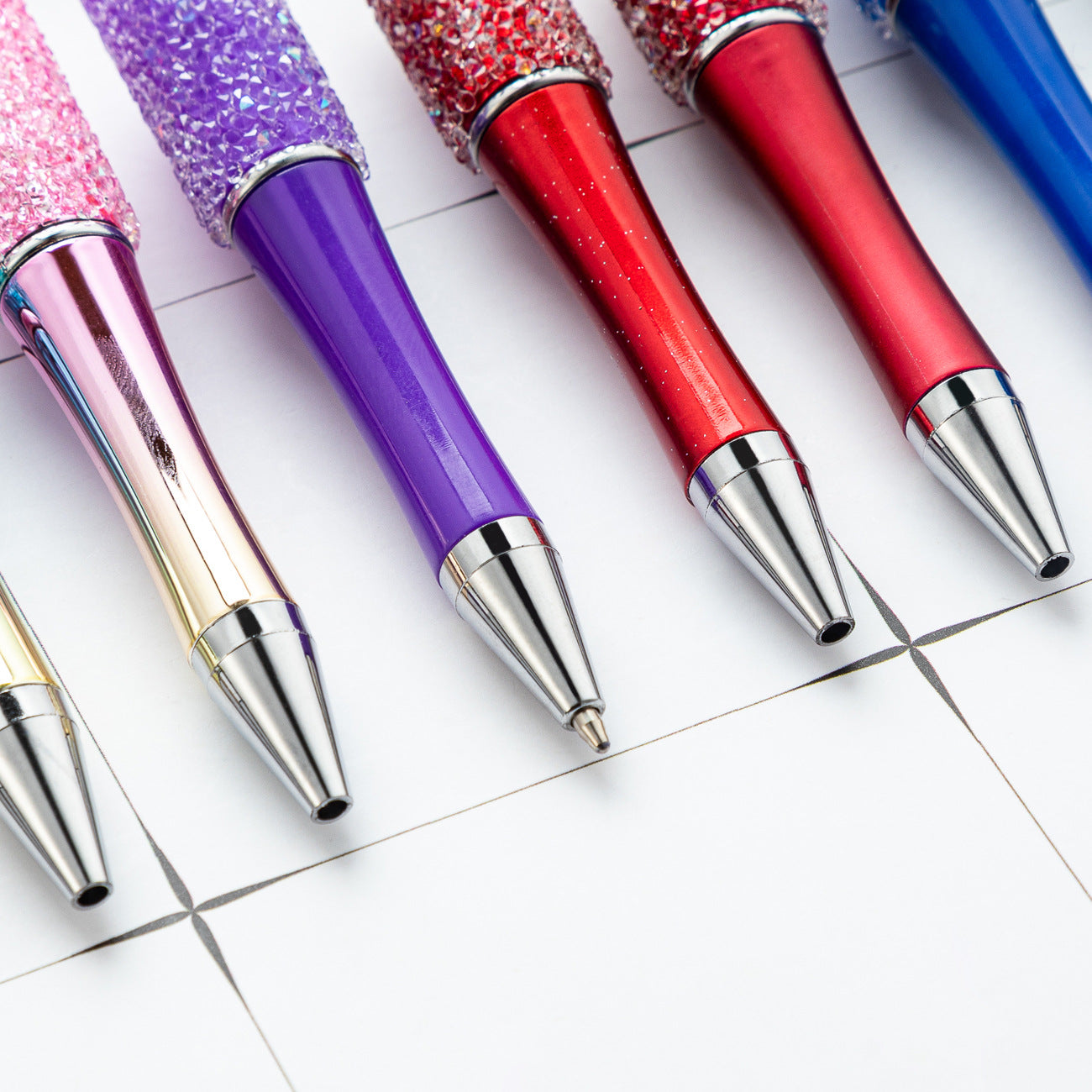 Creative multi-color sugar bead pen new gypsy diamond pen handmade DIY bead pen advertising gift ballpoint pen