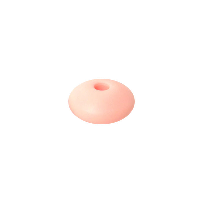 Spot Silicone Beads European and American Jewelry 12mm Small Beads DIY Necklace Beaded Oval Lentil Loose Beads Wholesale #101-137