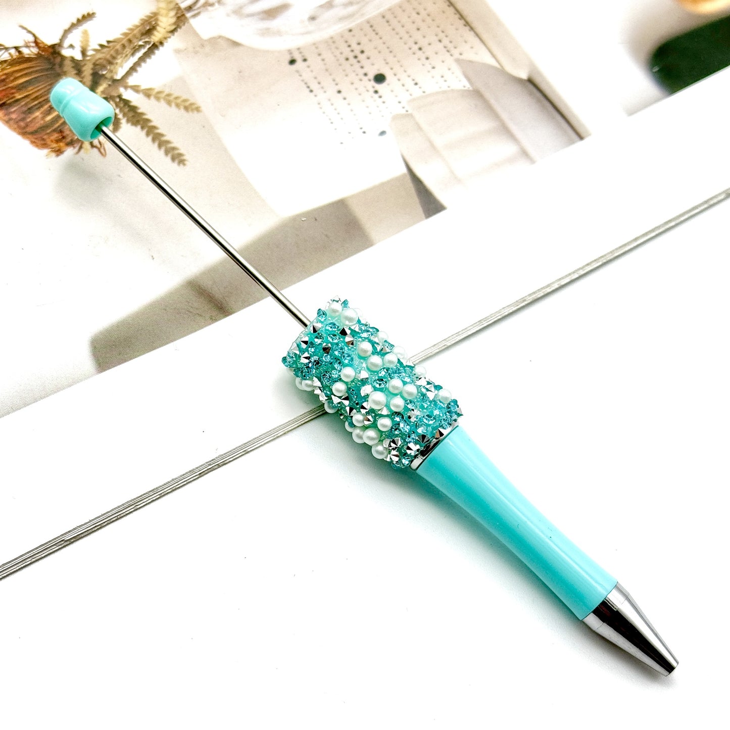 DIY Gypsy pearl bead pen granulated sugar crystal beadedpen ballpoint pen blind box Moe pen spot wholesale