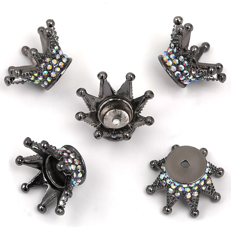 Three-dimensional Rhinestone Crown Beaded Mobile Phone Case DIY Sticker Diamond Jewelry Accessories Crown Small Pendant