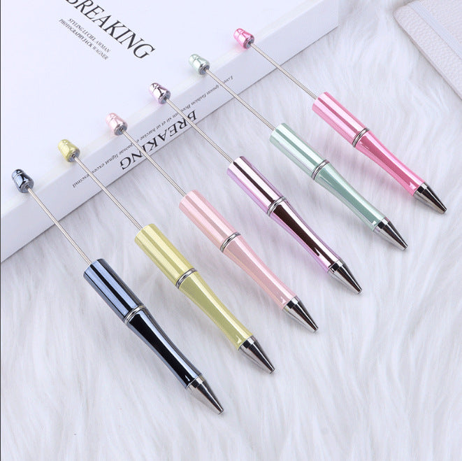 New UV electroplated bead pen multi-color spinning ballpoint pen business office gift pen cross-border hot-selling spot wholesale