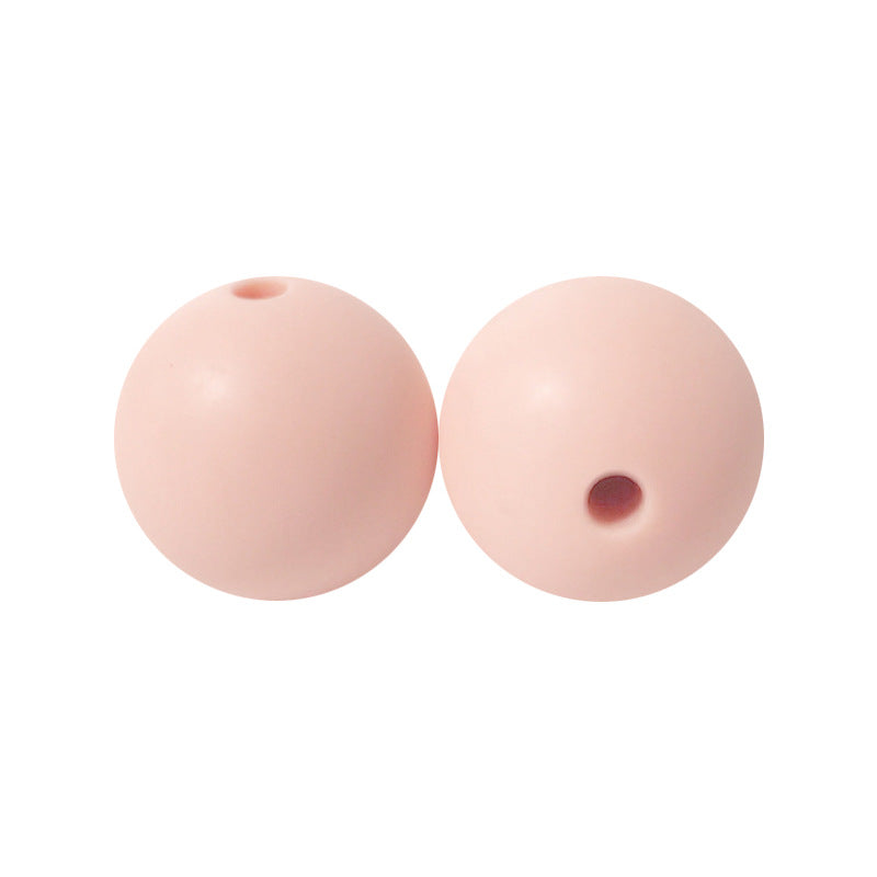 9 Mm Food Grade Silicone Beads Colored Round Loose Beads Handmade DIY Beaded Bracelet Pacifier Chain Accessories Spot Wholesale #51-98