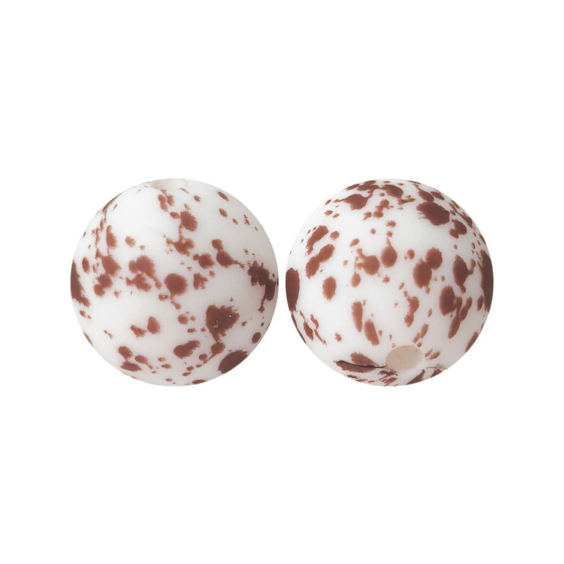 15mm Silicone Beads Water Transfer Beads DIY Jewelry Bead Pen Loose Beads Wholesale #251-285