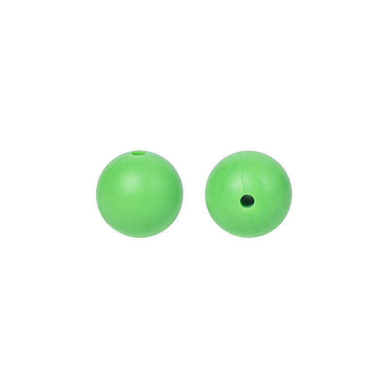 9 Mm Food Grade Silicone Beads Colored Round Loose Beads Handmade DIY Beaded Bracelet Pacifier Chain Accessories Spot Wholesale