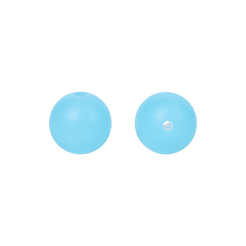 9 Mm Food Grade Silicone Beads Colored Round Loose Beads Handmade DIY Beaded Bracelet Pacifier Chain Accessories Spot Wholesale