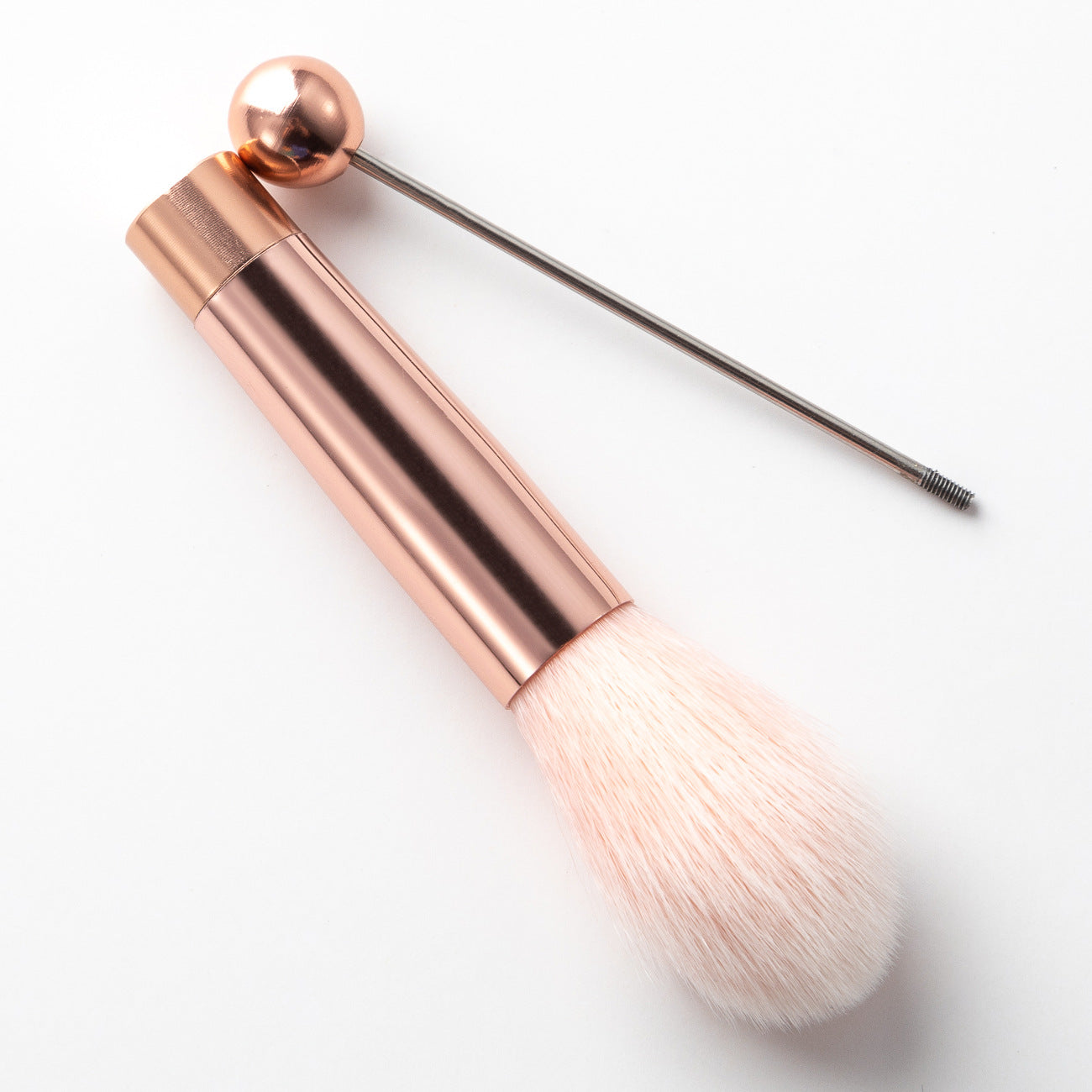 DIY metal handle string beads makeup brush set, concealer brush, eyeshadow brush, eyebrow brush, makeup, makeup tools wholesale