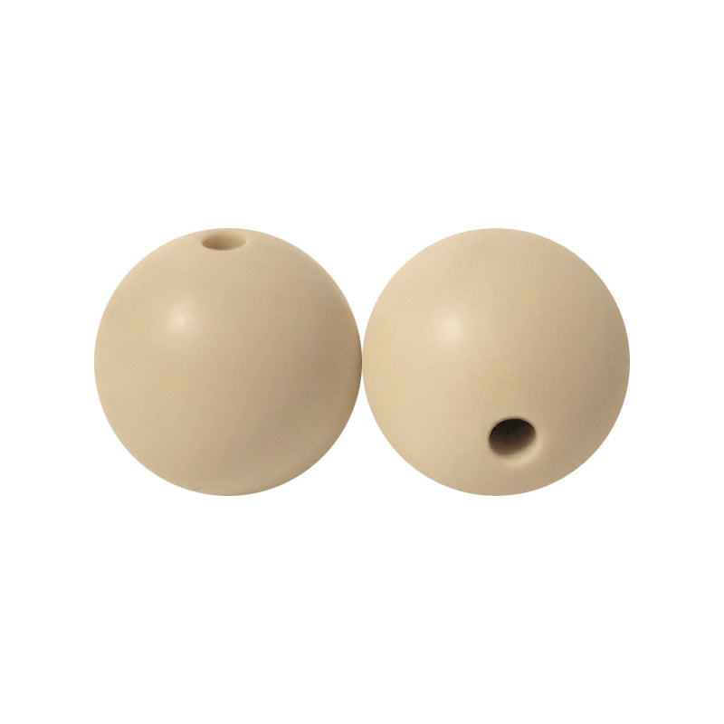 9 Mm Food Grade Silicone Beads Colored Round Loose Beads Handmade DIY Beaded Bracelet Pacifier Chain Accessories Spot Wholesale #51-98