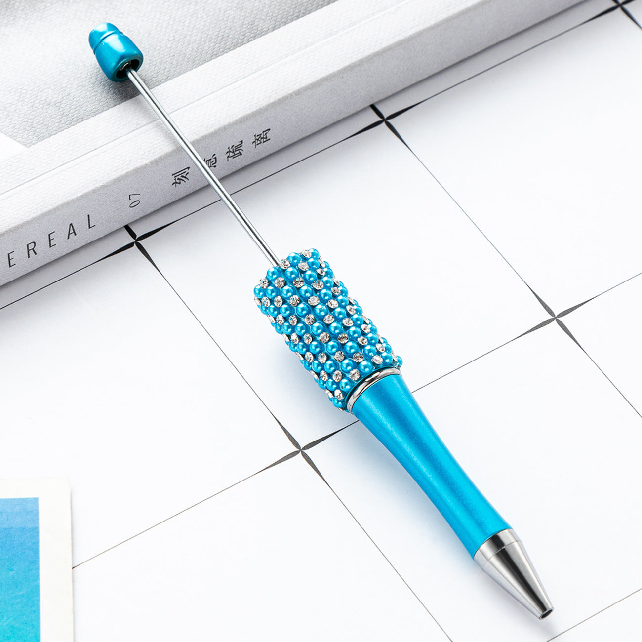 New diamond bead pen spot wholesale creative hand sticker diamond bead pen multi-color bag diamond ballpoint pen