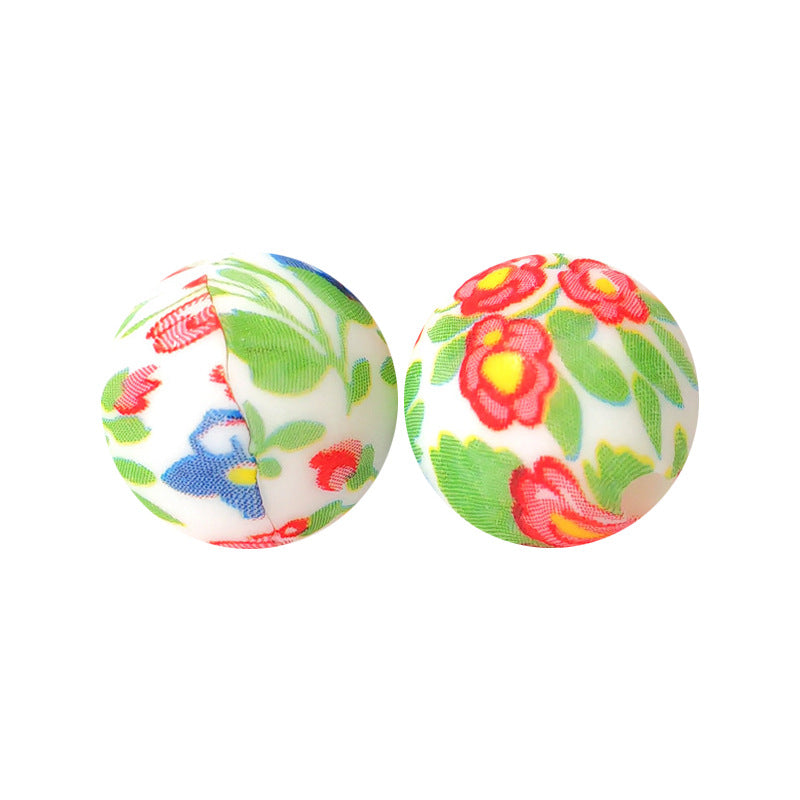 15mm Silicone Beads Water Transfer Beads DIY Jewelry Bead Pen Loose Beads Wholesale #151-200