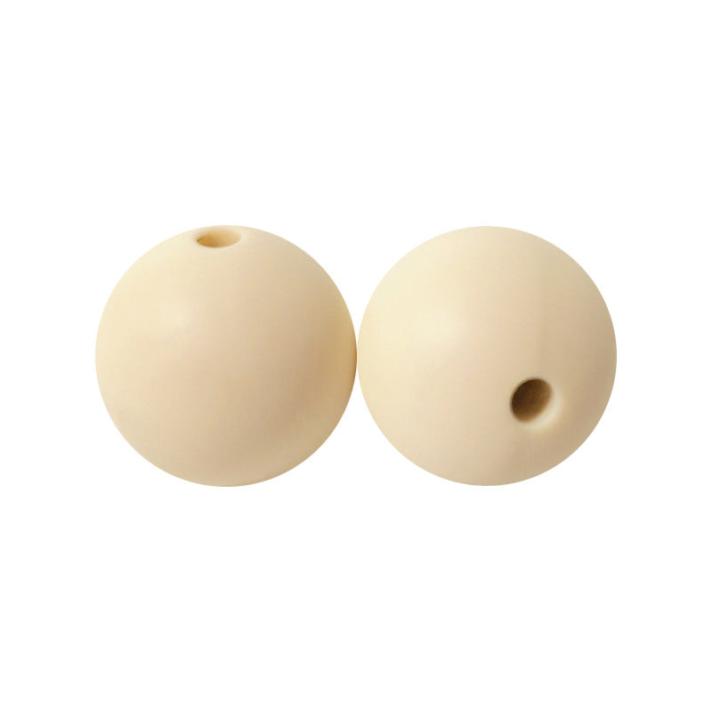 9 Mm Food Grade Silicone Beads Colored Round Loose Beads Handmade DIY Beaded Bracelet Pacifier Chain Accessories Spot Wholesale #51-98