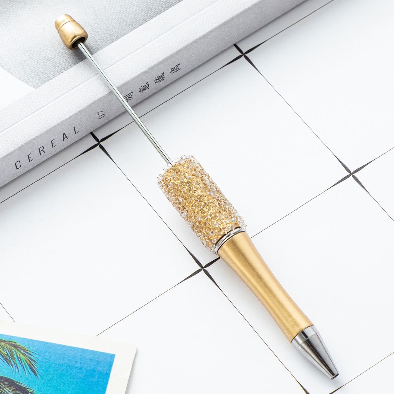 Creative multi-color sugar bead pen new gypsy diamond pen handmade DIY bead pen advertising gift ballpoint pen