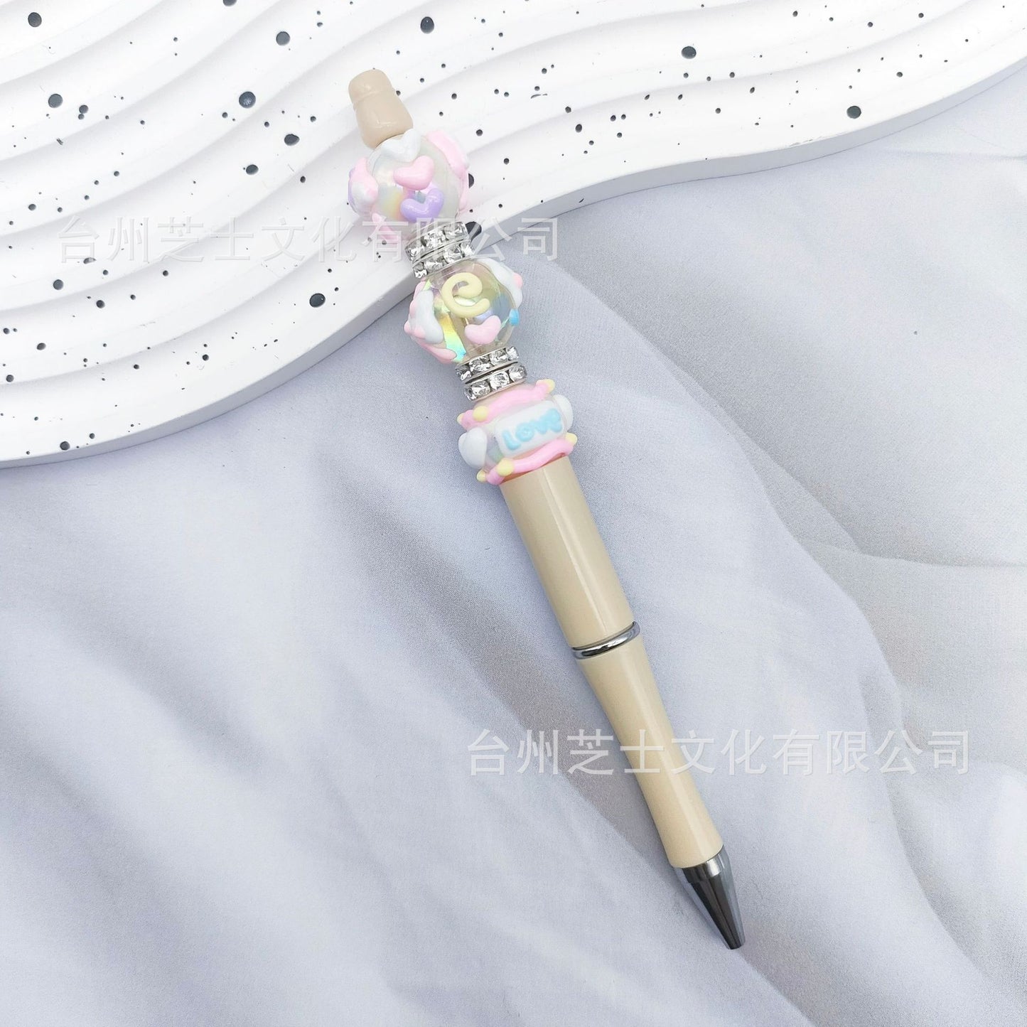 Dopamine magic wand ballpoint pen DIY finished product beading bead pen ins cartoon pink live stream blind box Moe pen