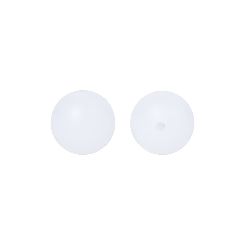 9 Mm Food Grade Silicone Beads Colored Round Loose Beads Handmade DIY Beaded Bracelet Pacifier Chain Accessories Spot Wholesale