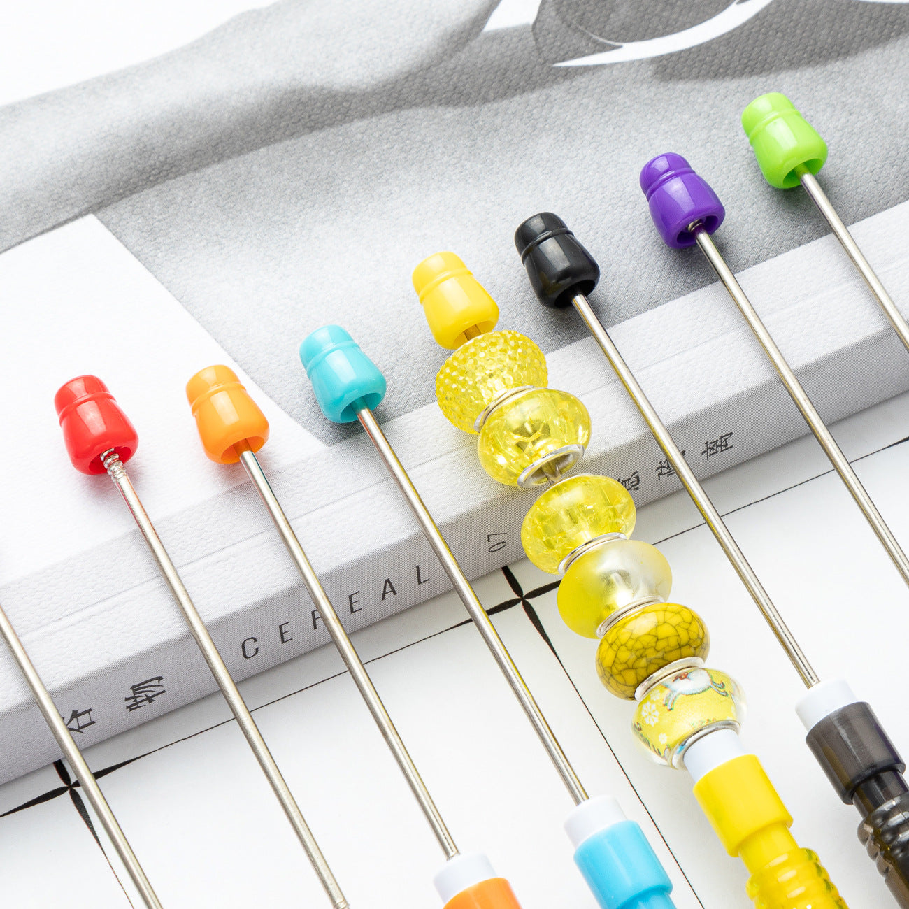 DIY beaded pencil for primary school students with no sharpening pencil 0.5 constant lead automatic pencil cute writing pencil wholesale