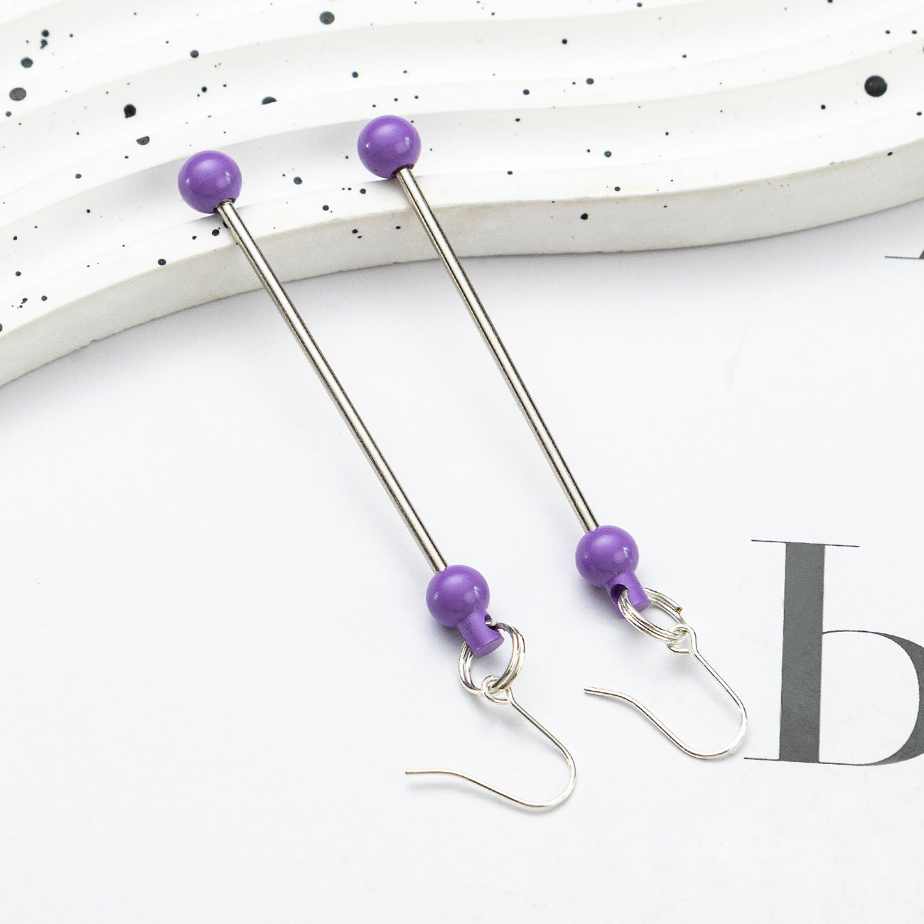 Spot DIY beaded earrings wholesale irregular gravel beaded earrings creative simple women handmade DIY earrings