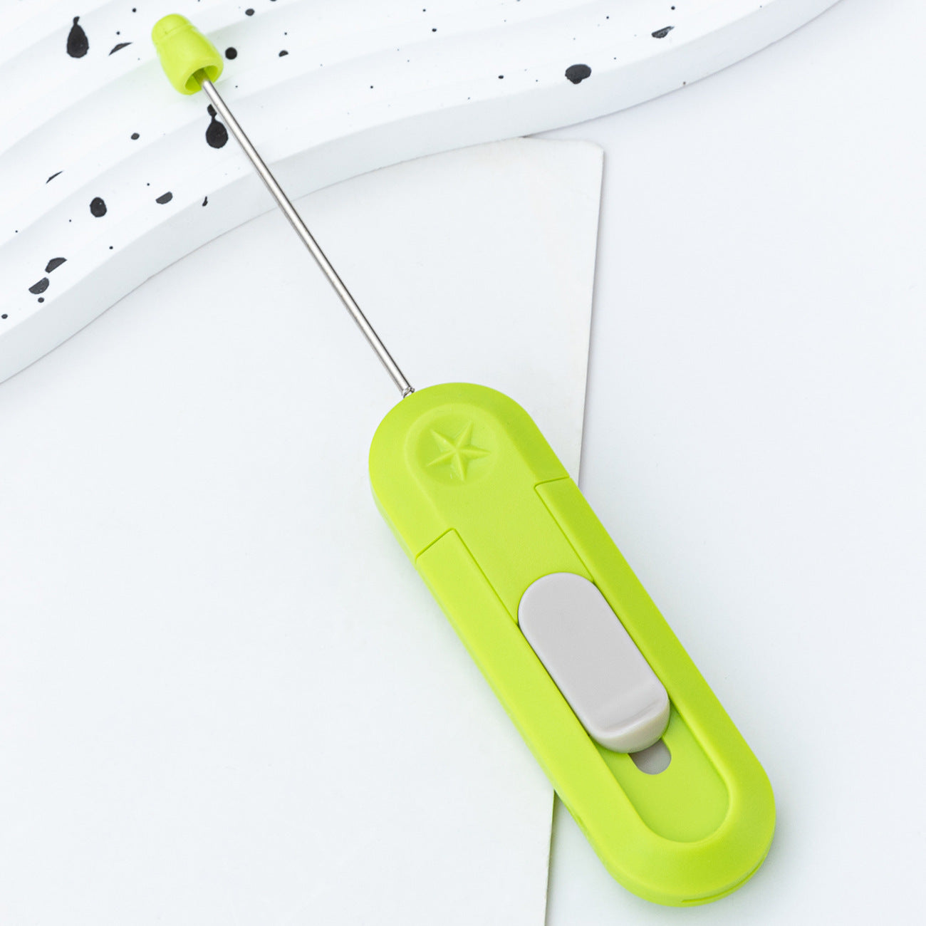 New DIY beaded courier knife, portable unpacking artifact, office cutting paper, opening envelopes, utility knife, opening courier knife