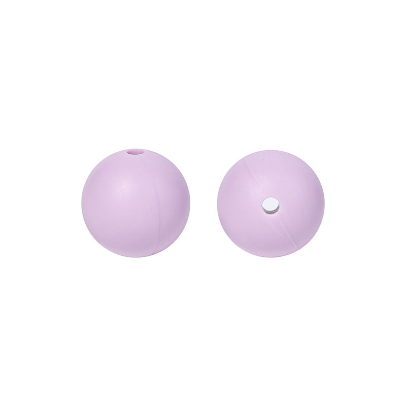 9 Mm Food Grade Silicone Beads Colored Round Loose Beads Handmade DIY Beaded Bracelet Pacifier Chain Accessories Spot Wholesale #51-98