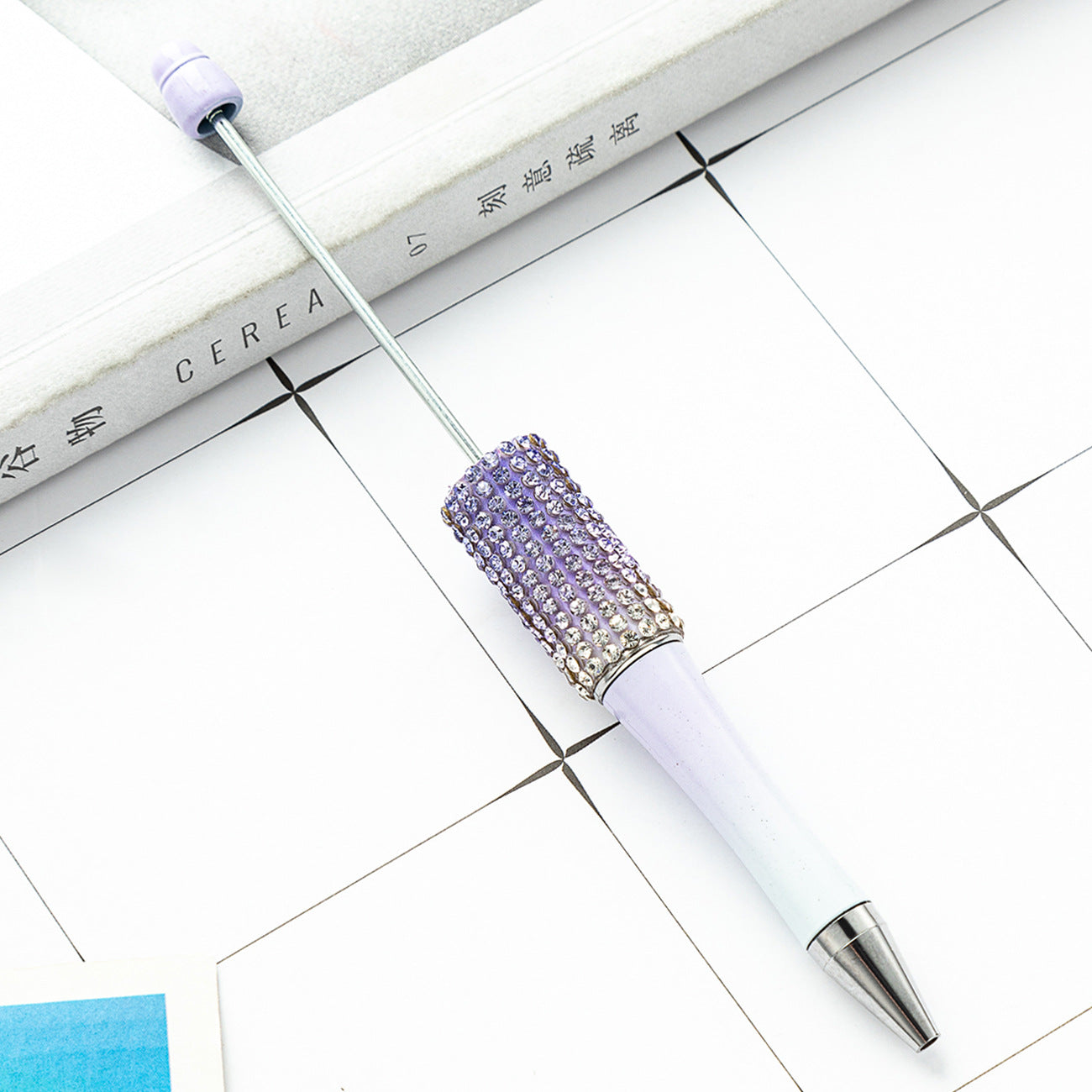 New diamond bead pen spot wholesale creative hand sticker diamond bead pen multi-color bag diamond ballpoint pen