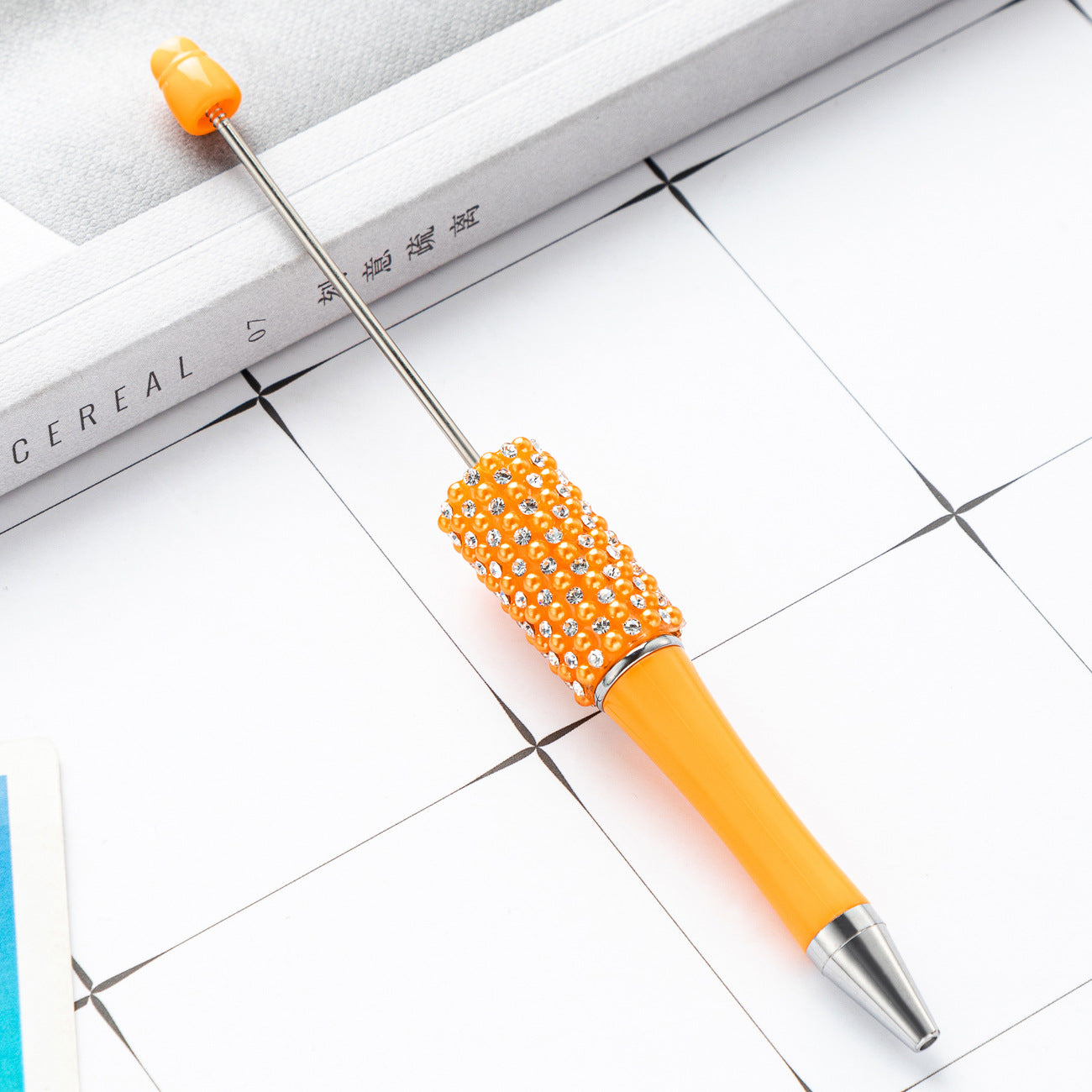 New diamond bead pen spot wholesale creative hand sticker diamond bead pen multi-color bag diamond ballpoint pen