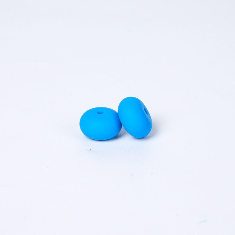 Spot 14mm Small Abacus Beads Food Grade Silicone Beads DIY Men's and Women's Jewelry Necklaces Oval Beads Wholesale #51-93