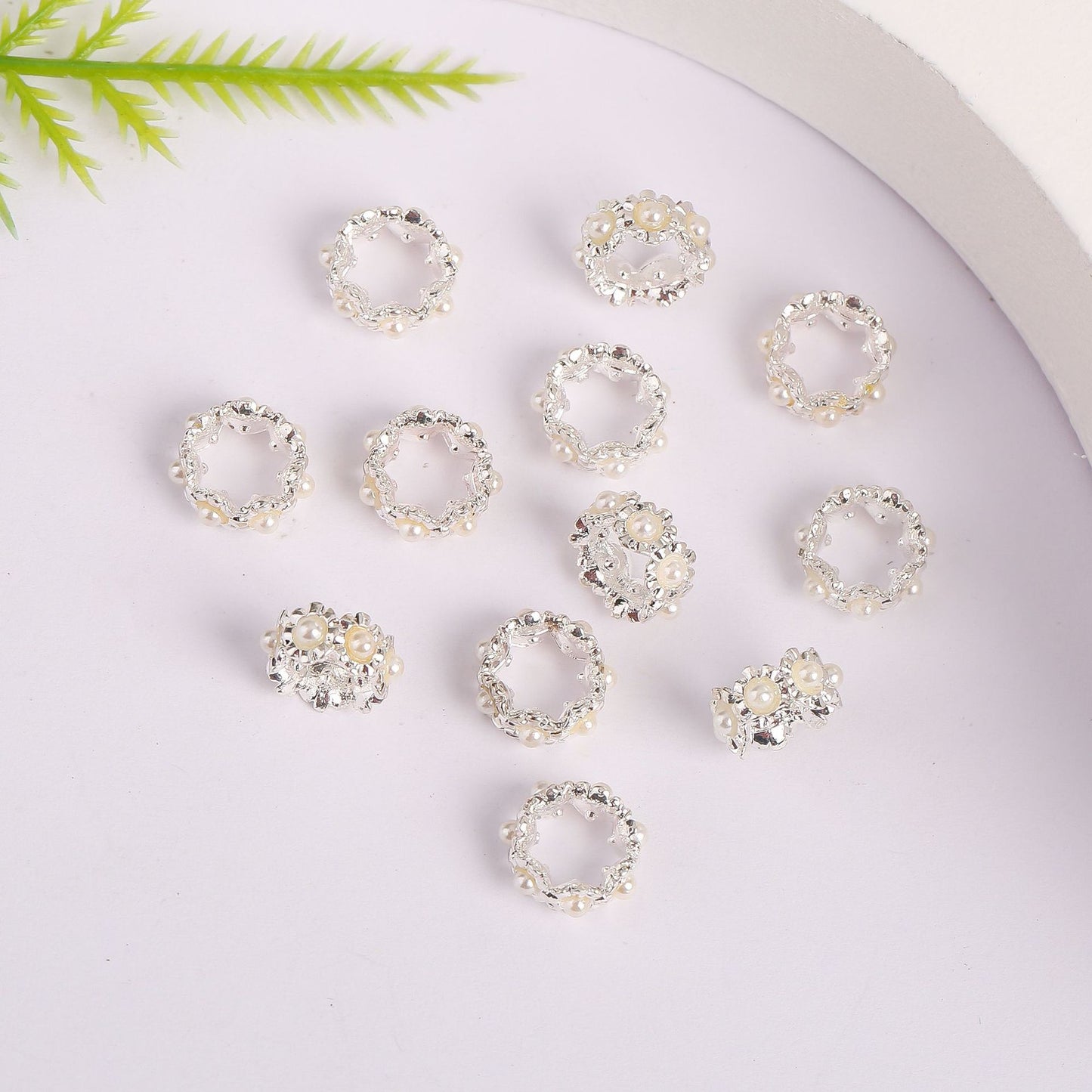 Ancient gold inlaid bead zircon wreath bead diy beaded bracelet braided rope bead bracelet ending ring