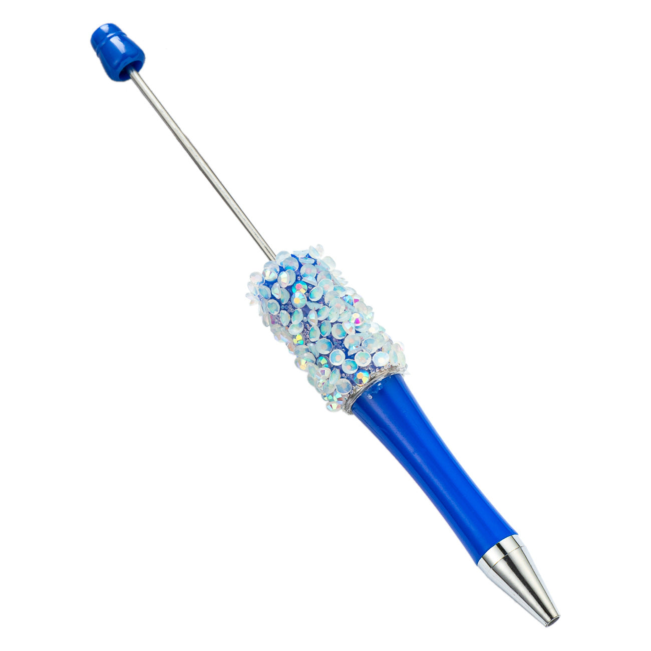 DIY multi-color broken diamond bead pen creative hand-affixed crystal plastic pen cute girl heart advertising gift pen