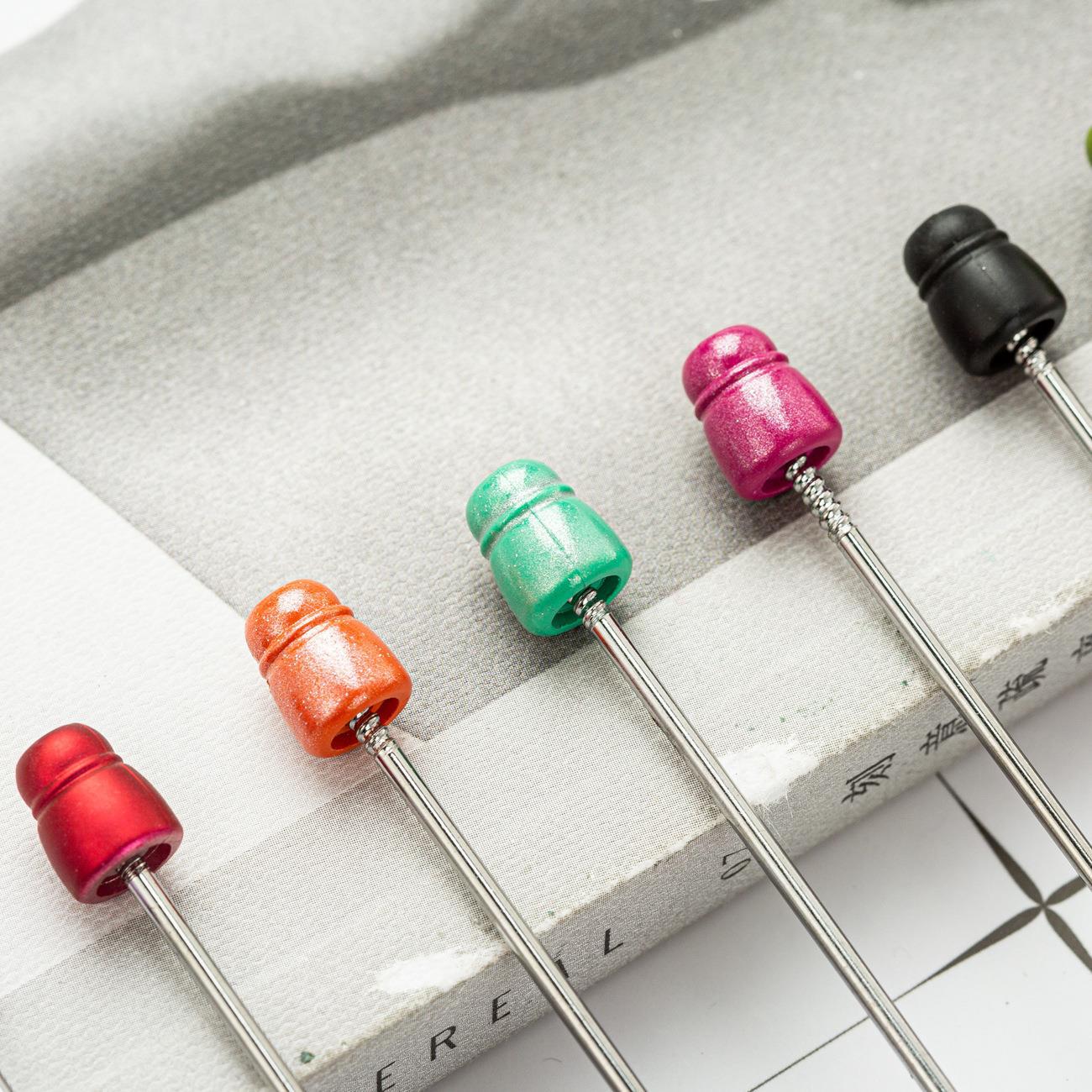 Bead pen, spot wholesale creative DIY plastic bead pen ballpoint pen printable plastic bead pen