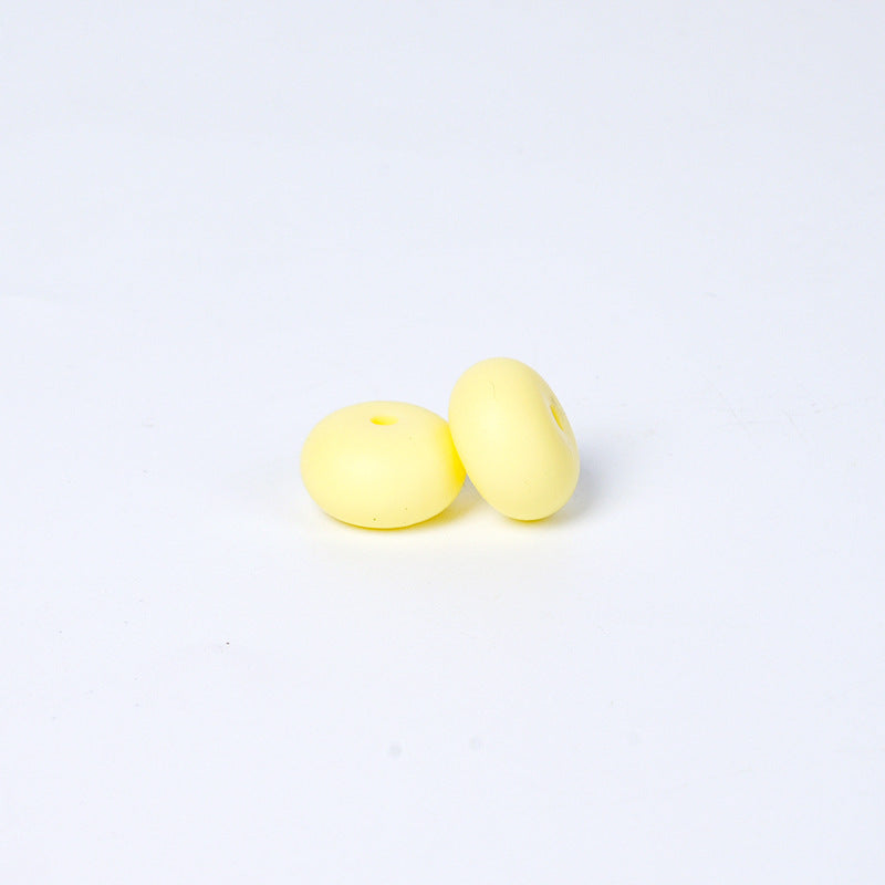 Spot 14mm Small Abacus Beads Food Grade Silicone Beads DIY Men's and Women's Jewelry Necklaces Oval Beads Wholesale #51-93