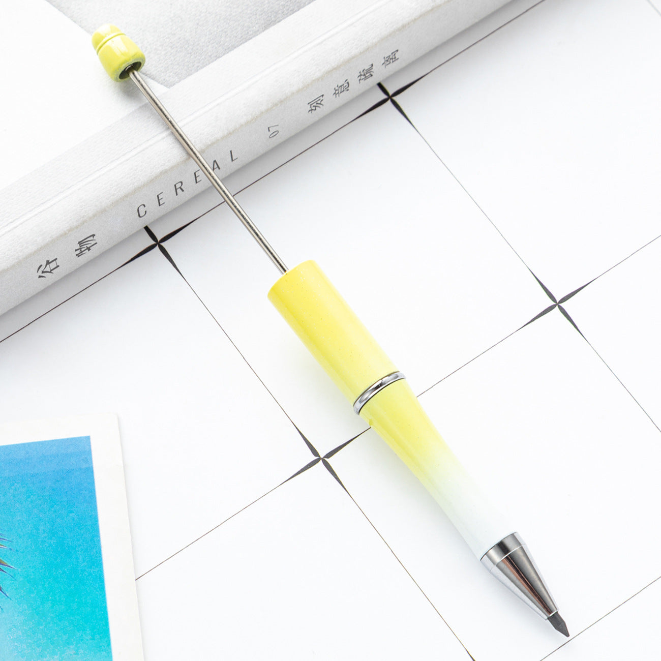 No sharpening, eternal writing can't finish pencil creative DIY plastic beaded pencil wholesale painting writing is not easy to break pencil