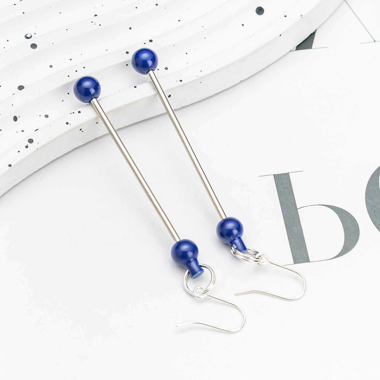 Spot DIY beaded earrings wholesale irregular gravel beaded earrings creative simple women handmade DIY earrings
