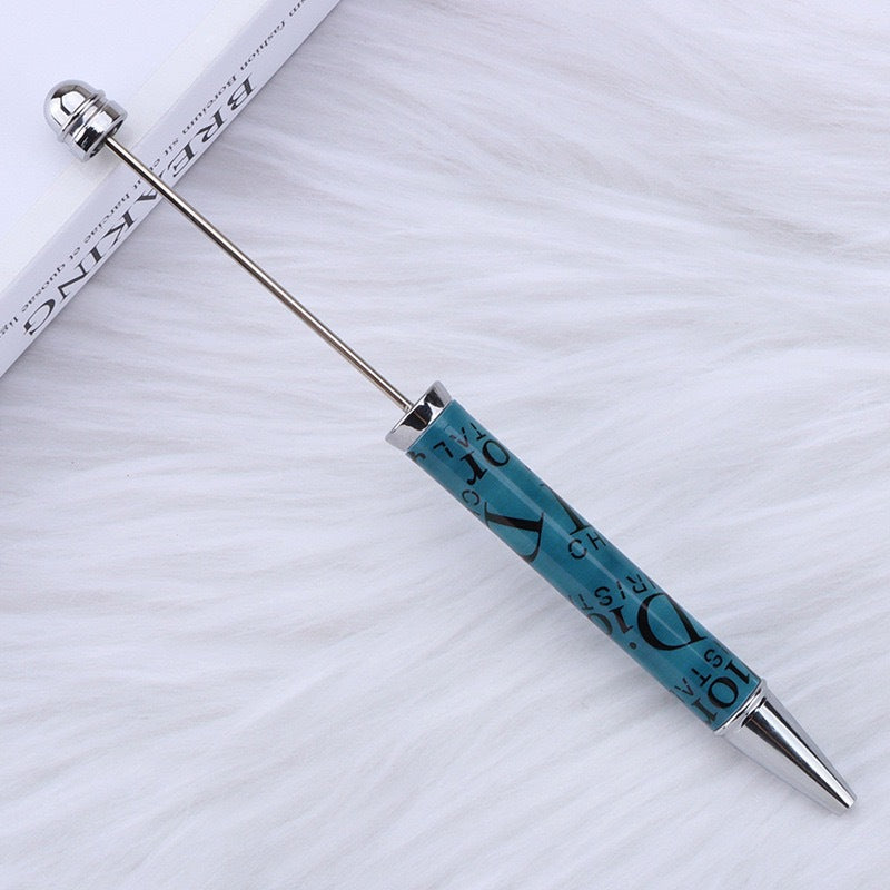 DIY design pen, inspirational encouragement praise cartoon character pattern printing bead pen Moe grain pen spot
