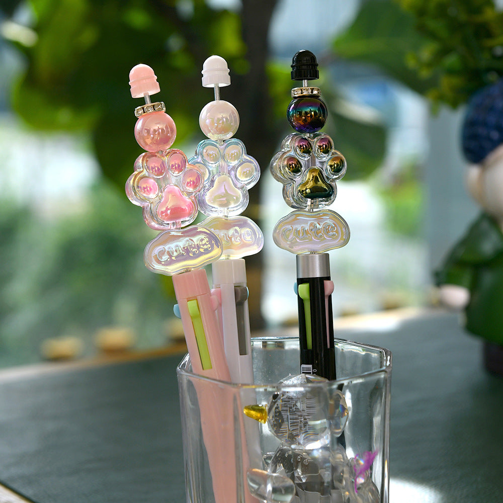 Chenxi Princess Dream Ball Pen 4-Color Press Ballpoint Pen Creative High-value Girl Heart Hand Account Painting Pen