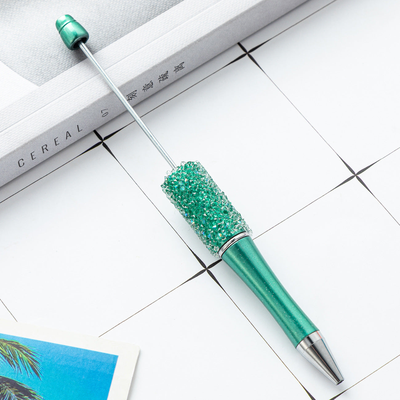 Creative multi-color sugar bead pen new gypsy diamond pen handmade DIY bead pen advertising gift ballpoint pen