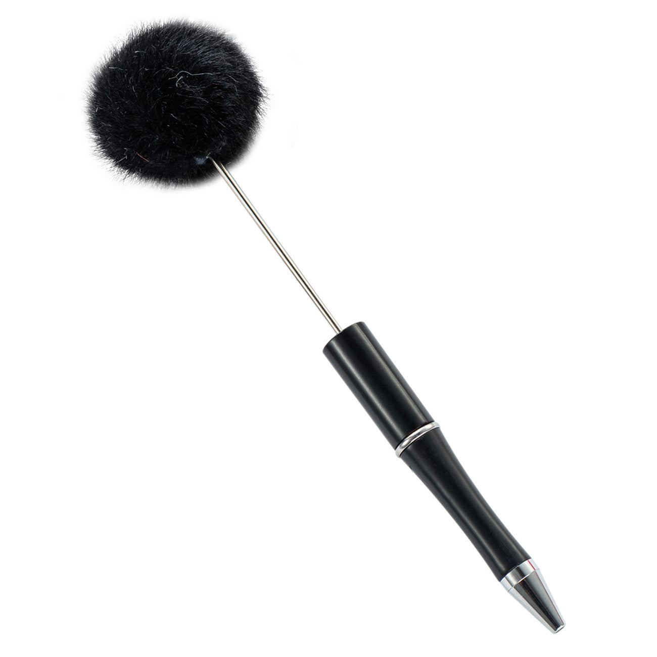 Creative DIY hairball bead pen wholesale cute wind fluffy gift pen new multi-color beaded ballpoint pen