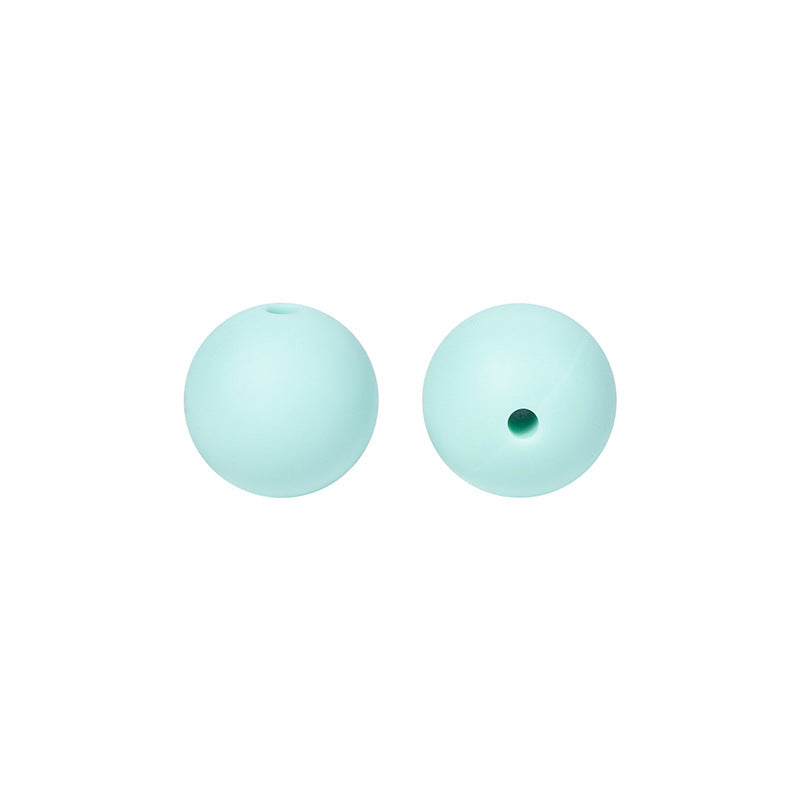9 Mm Food Grade Silicone Beads Colored Round Loose Beads Handmade DIY Beaded Bracelet Pacifier Chain Accessories Spot Wholesale