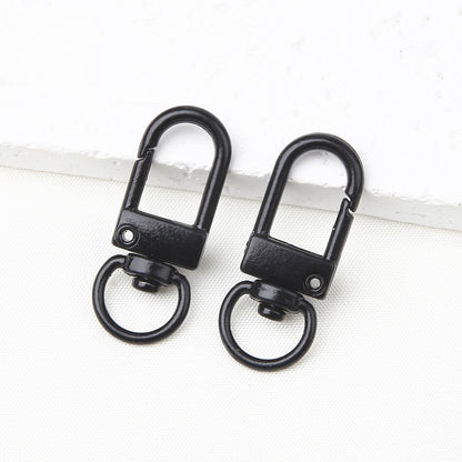 32MM Color Alloy Paint Small Door Buckle, Keychain, Dog Buckle DIY Jewelry Accessories, Bag, Doll Hanging Buckle, Spring Buckle.