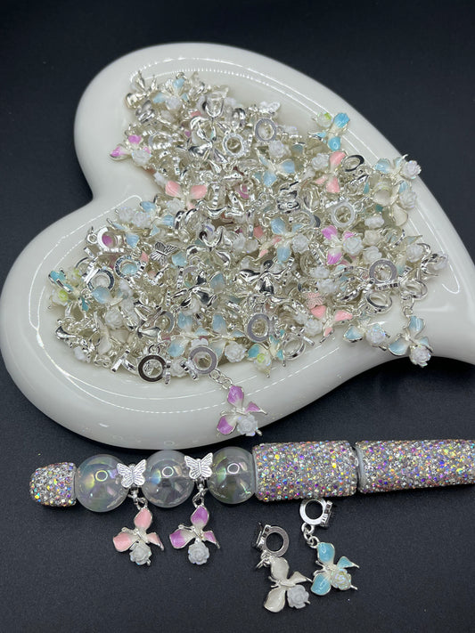 Minimalist Petal-Shaped Spacer Bead Accessories - DIY Jewelry Supplies for Beading Pens, Collarbone Necklaces, Bracelets & Earrings