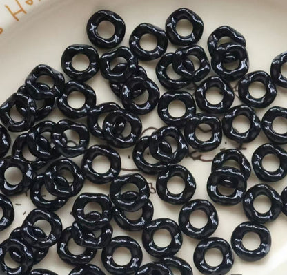 16Mm Paint Colors Stacked Music Lace Large Hole Wavy Skirt DIY Beaded Mobile Phone Chain Bag Pendant Material Accessories