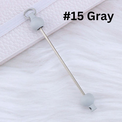 Keychain Bars, Beadable Bars for Keychains in Solid Colors, Size 95mm